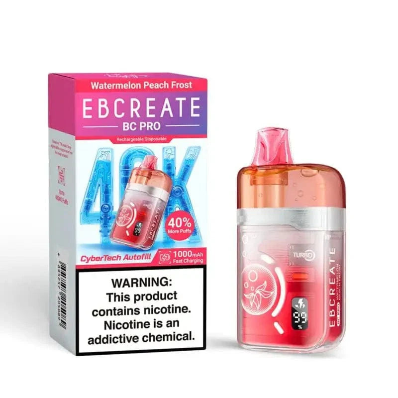 EBCREATE Disposable Vape Watermelon Peach Frost EBCREATE BC Pro 40K Disposable Vape (5%, 40000 Puffs)
