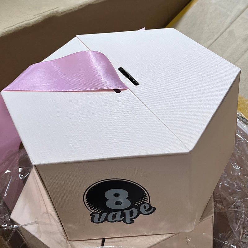EightVape Merch EightVape Pink Hexagon Gift Boxes with Lids