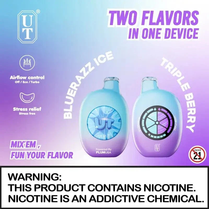 Flum Disposable Vape Bluerazz Ice / Triple Berry Flum UT50000 Disposable Vape