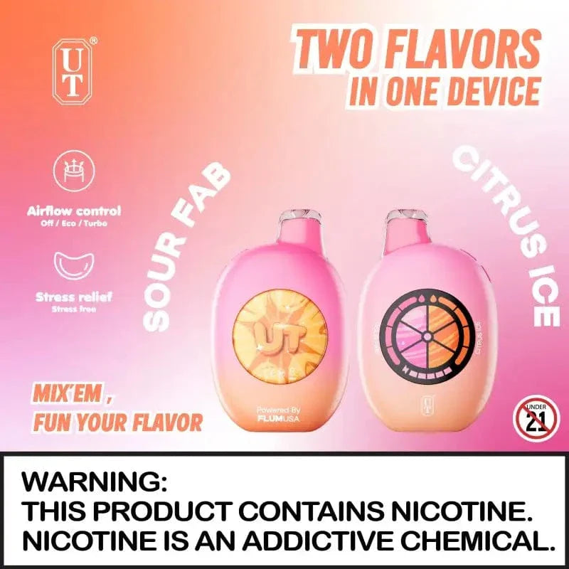 Flum Disposable Vape Sour Fab / Citrus Ice Flum UT50000 Disposable Vape