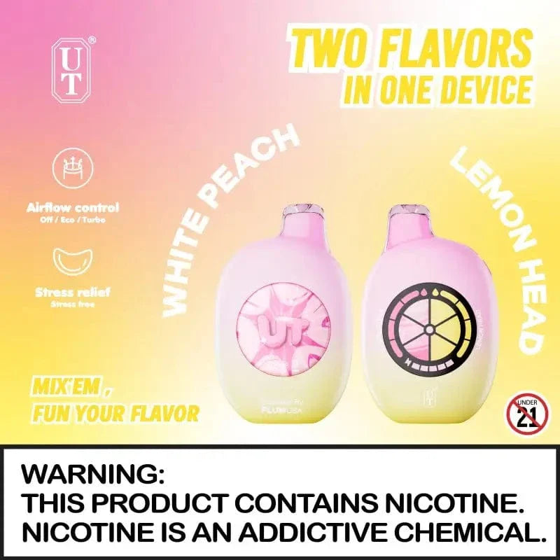 Flum Disposable Vape White Peach / Lemon Head Flum UT50000 Disposable Vape