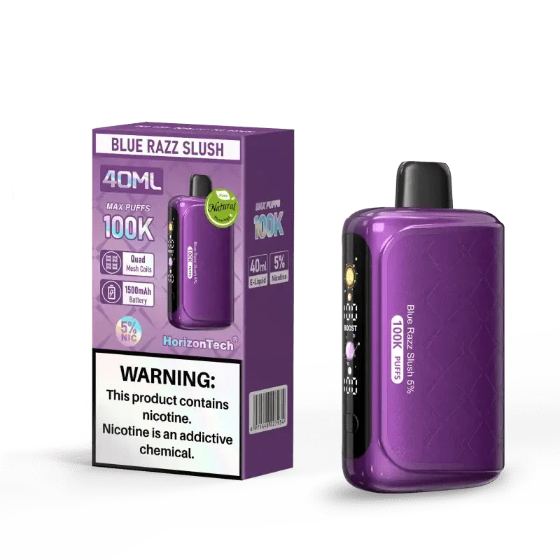 Horizon Disposable Vape Blue Razz Slush Horizon 100K Disposable Vape (5%, 100000 Puffs)