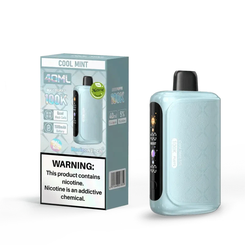 Horizon Disposable Vape Cool Mint Horizon 100K Disposable Vape (5%, 100000 Puffs)