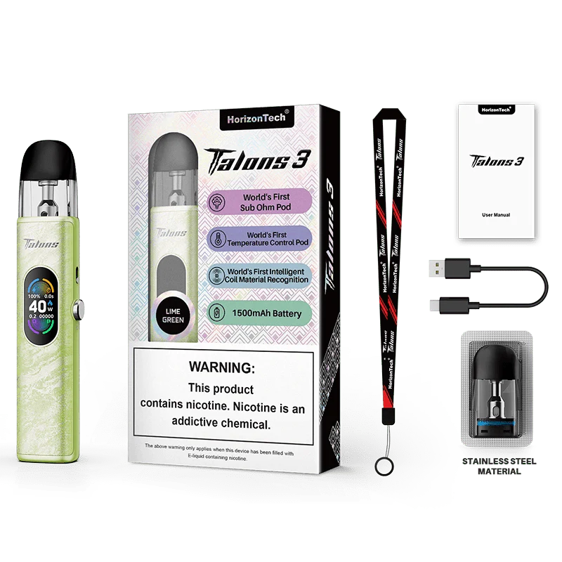 Horizon Pod System Lime Green Horizon Talons 3 40W Pod Kit