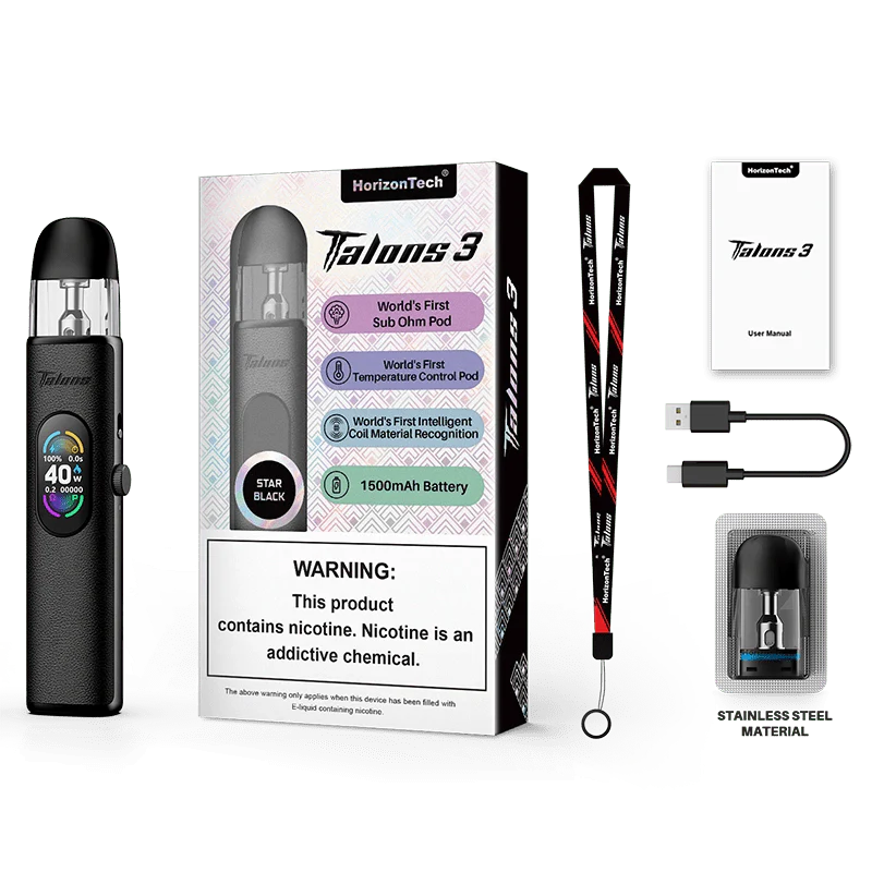 Horizon Pod System Star Black Horizon Talons 3 40W Pod Kit