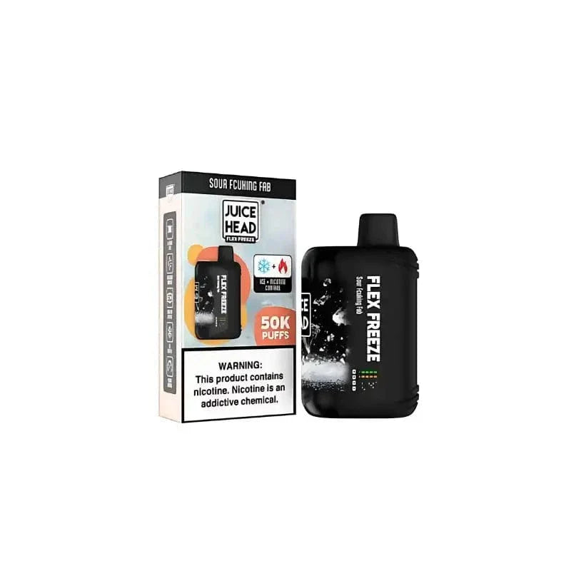 Juice Head Disposable Vape Sour Fcuking Fab Juice Head Flex Freeze 50K Ice & Nicotine Control Disposable Vape (5%, 50000 Puffs)