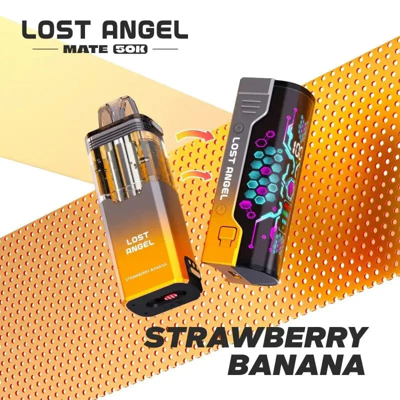 Lost Angel Disposable Vape Strawberry Banana Lost Angel Mate 50K Disposable Vape (5%, 50000 Puffs)