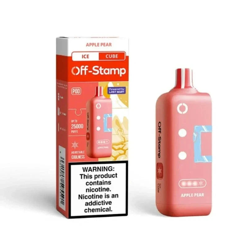 Lost Mary Disposable Vape Apple Pear Off-Stamp X-CUBE Ice 25K Disposable Pod (5%, 25000 Puffs)