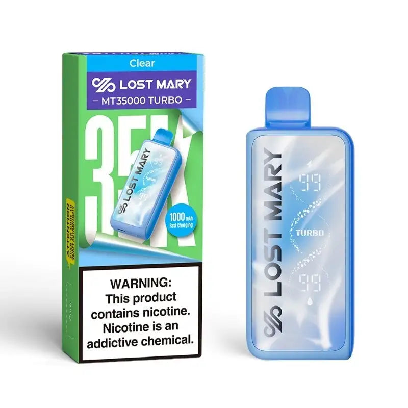 Lost Mary Disposable Vape Clear Lost Mary MT35000 Turbo Disposable Vape (5%, 35000 Puffs)