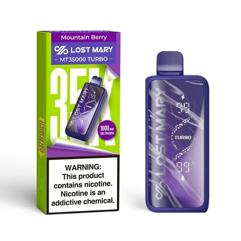 Lost Mary Disposable Vape Mountain Berry Lost Mary MT35000 Turbo Disposable Vape (5%, 35000 Puffs)
