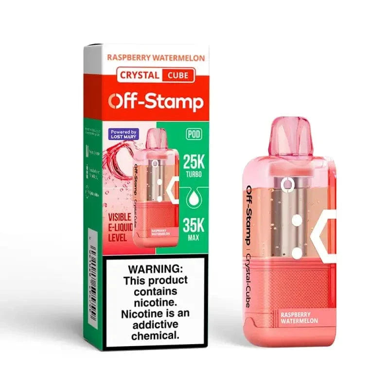 Lost Mary Disposable Vape Raspberry Watermelon Off-Stamp X-CUBE Crystal 25K Disposable Kit (5%, 25000 Puffs)