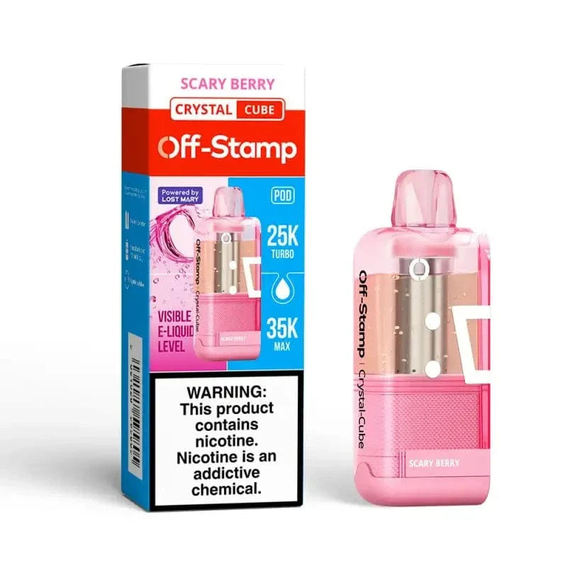 Lost Mary Disposable Vape Scary Berry Off-Stamp X-CUBE Crystal 25K Disposable Kit (5%, 25000 Puffs)