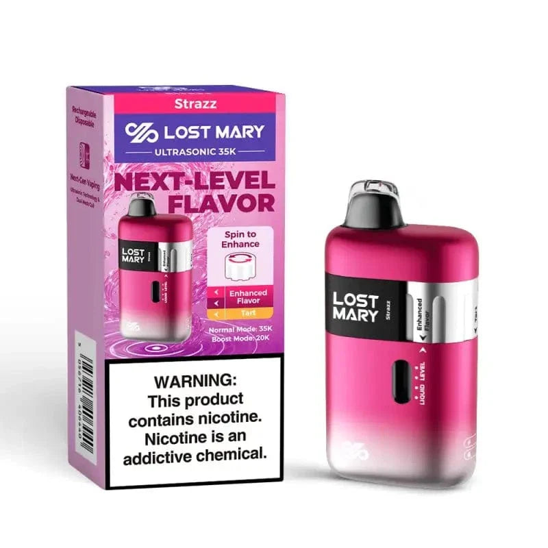 Lost Mary Disposable Vape Strazz Lost Mary Ultrasonic 35K Diposable Vape (5%, 35000 Puffs)