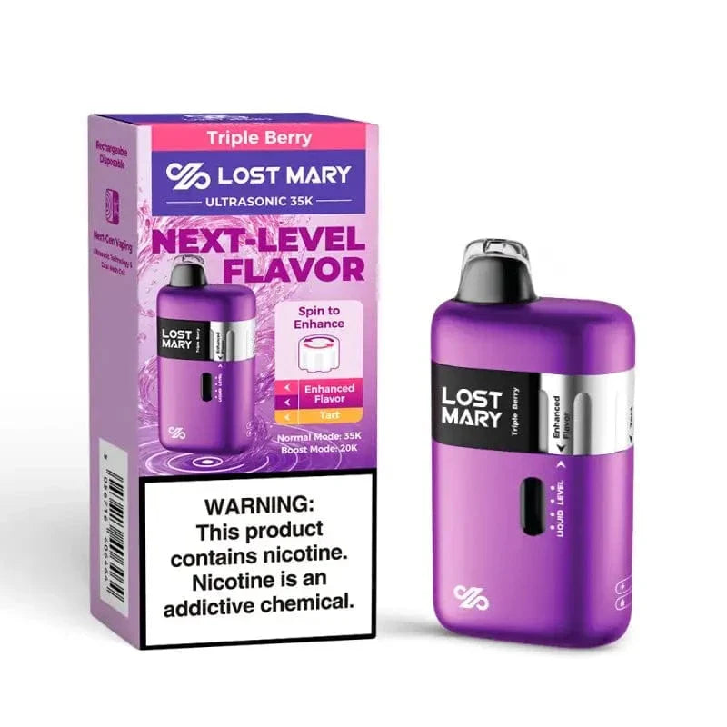 Lost Mary Disposable Vape Triple Berry Lost Mary Ultrasonic 35K Diposable Vape (5%, 35000 Puffs)