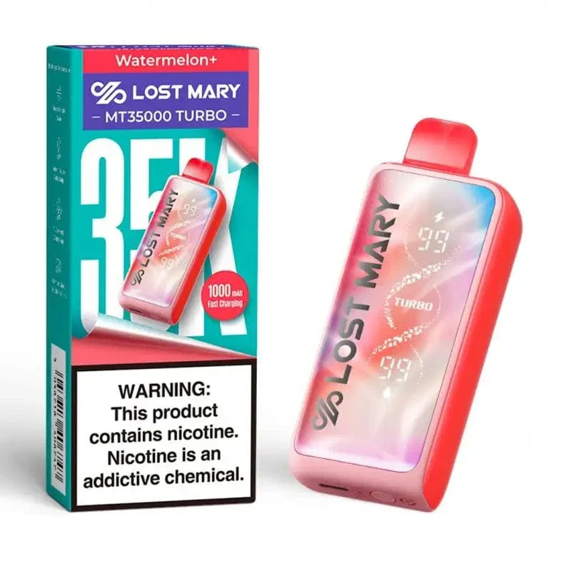 Lost Mary Disposable Vape Watermelon Lost Mary MT35000 Turbo Disposable Vape (5%, 35000 Puffs)