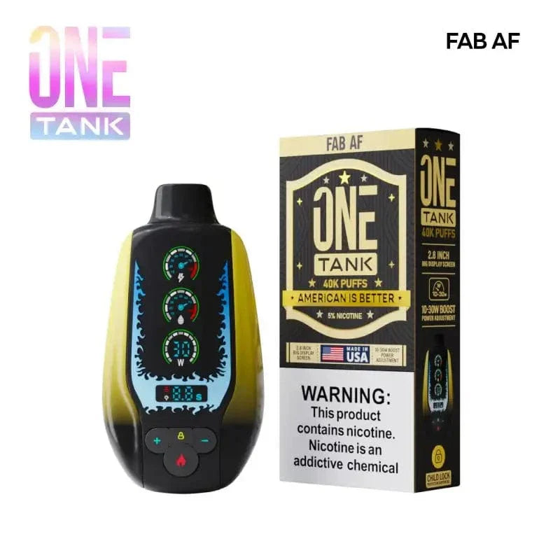 One Tank Disposable Vape FAB AF One Tank 40K Disposable Vape (5%, 40000 Puffs)