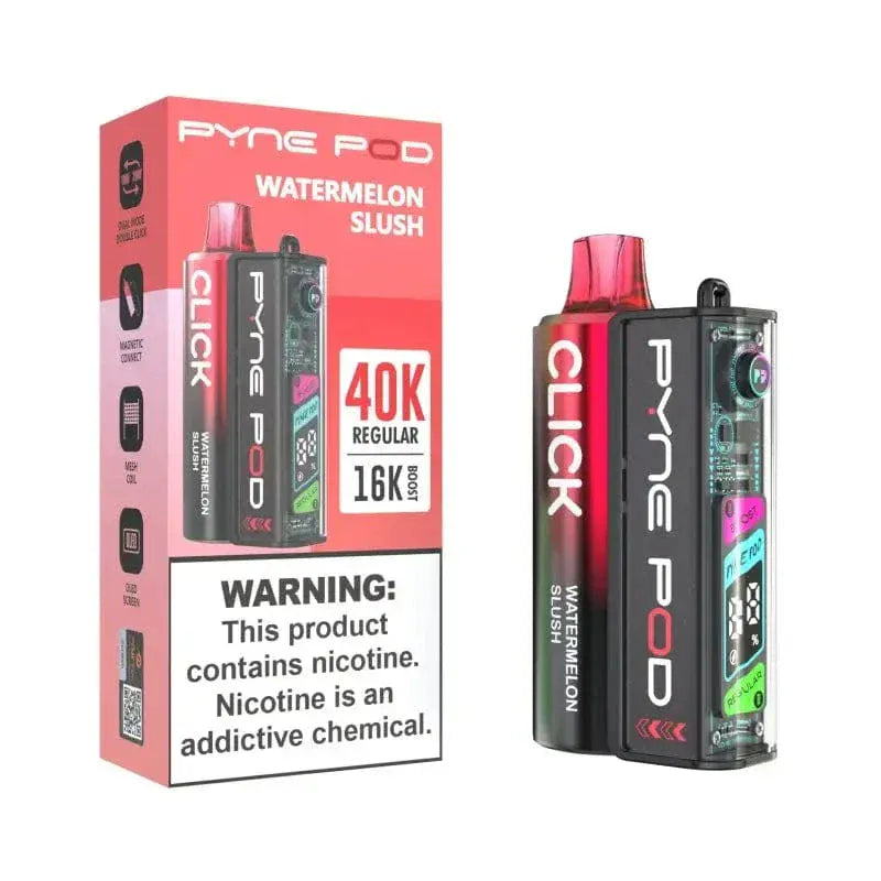 Pyne Pod Watermelon Slush ?? Pyne Pod Click 40K Disposable Vape Kit (5%, 40000 Puffs) (100% off)