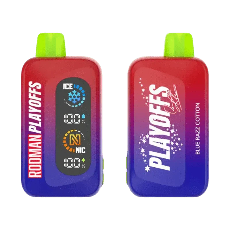Rodman Disposable Vape Blue Razz Cotton Rodman  Playoffs 50K Ice-Nic Control Disposable Vape (5%, 50000 Puffs)