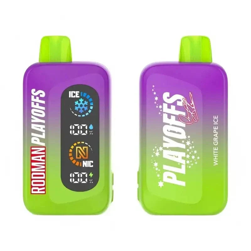 Rodman Disposable Vape White Grape Ice Rodman  Playoffs 50K Ice-Nic Control Disposable Vape (5%, 50000 Puffs)