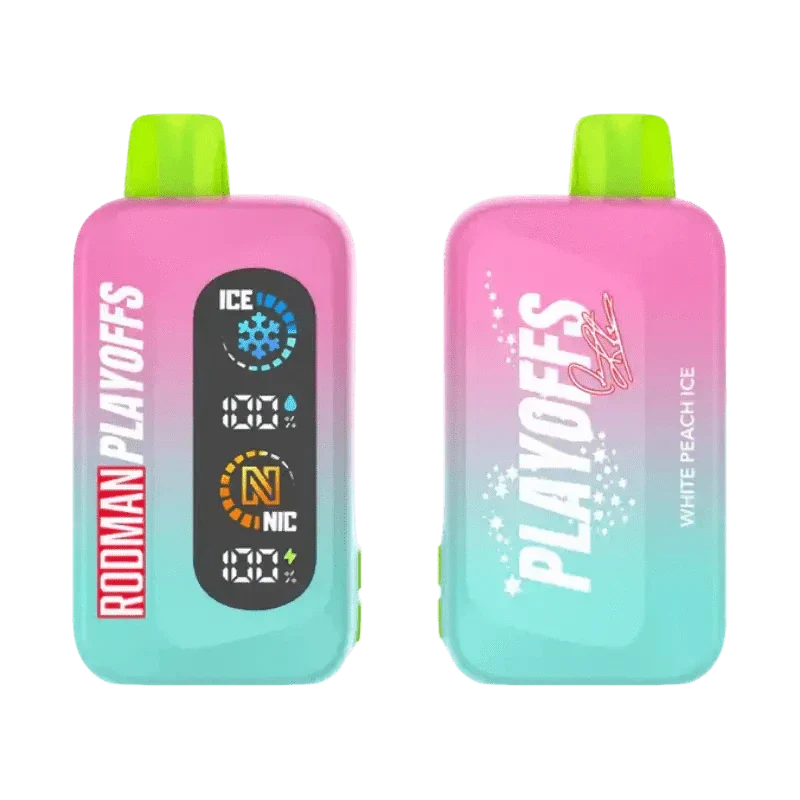 Rodman Disposable Vape White Peach Ice Rodman  Playoffs 50K Ice-Nic Control Disposable Vape (5%, 50000 Puffs)