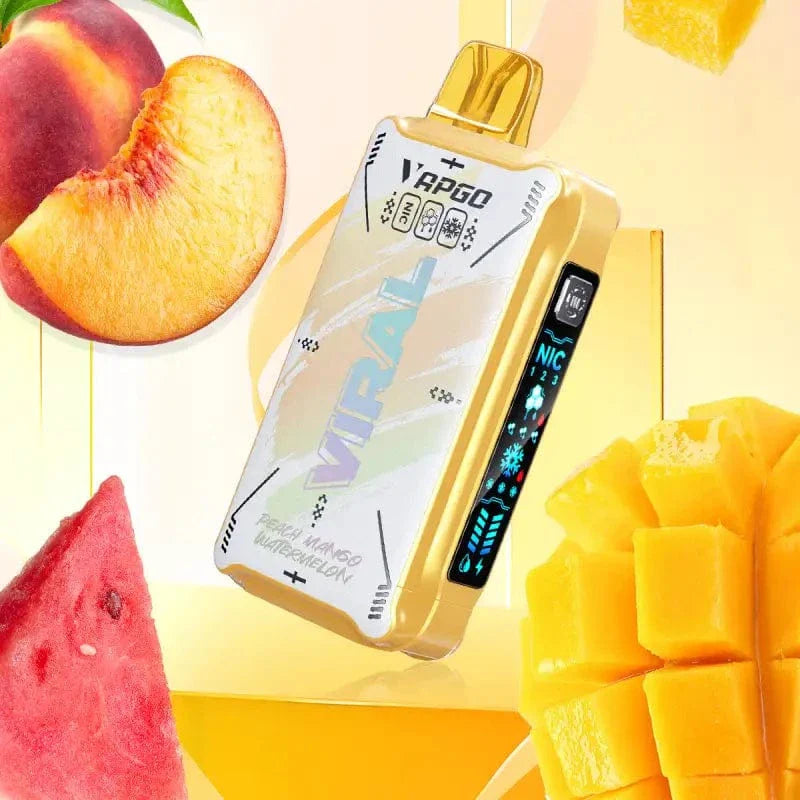 VAPGO Disposable Vape Peach Mango Watermelon Vapgo VIRAL 50K Ice Control Disposable Vape (5%, 50000 Puffs)