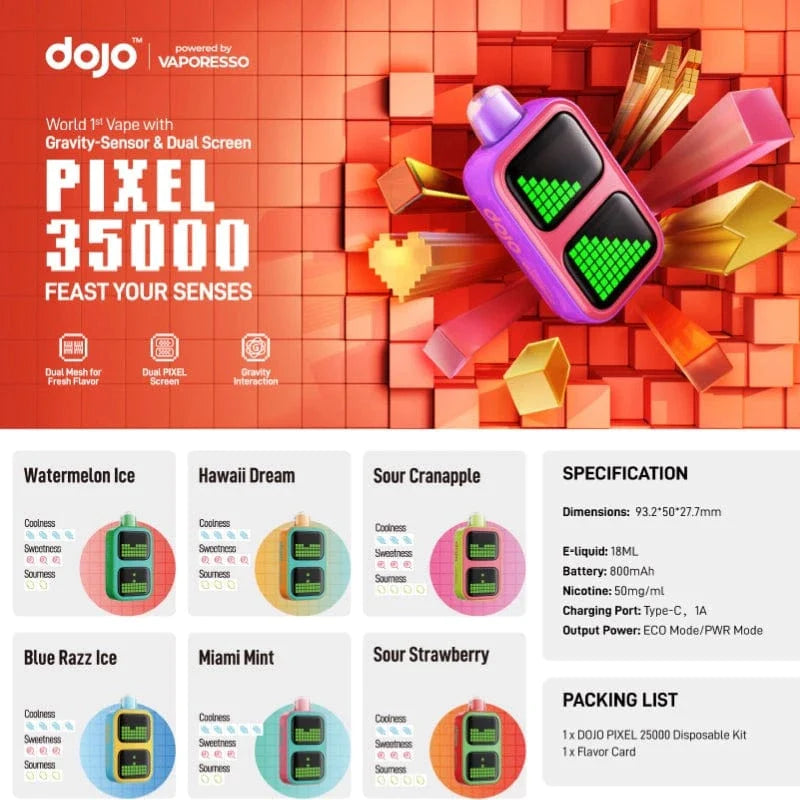 Vaporesso Disposable Vape DOJO PIXEL 35000 Disposable Vape (5%, 35000 Puffs)