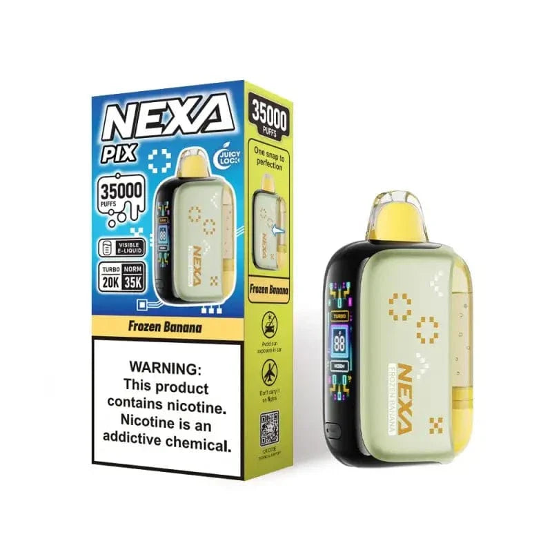 VOOPOO Disposable Vape Frozen Banana NEXA PIX 35K Disposable Vape (5%, 35000 Puffs)