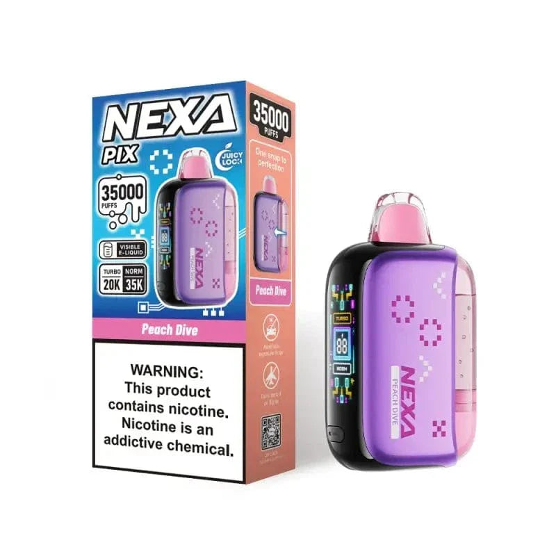 VOOPOO Disposable Vape Peach Dive NEXA PIX 35K Disposable Vape (5%, 35000 Puffs)