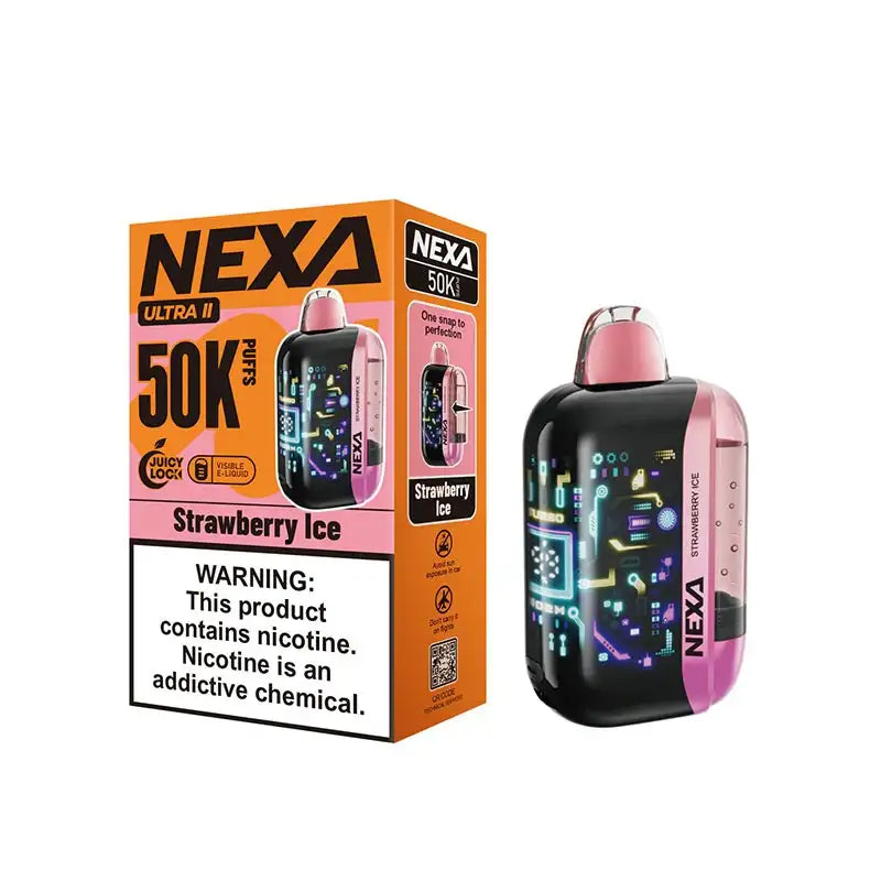 VOOPOO Disposable Vape Strawberry Ice VOOPOO NEXA Ultra II 50K Disposable Vape (5%, 50000 Puffs)